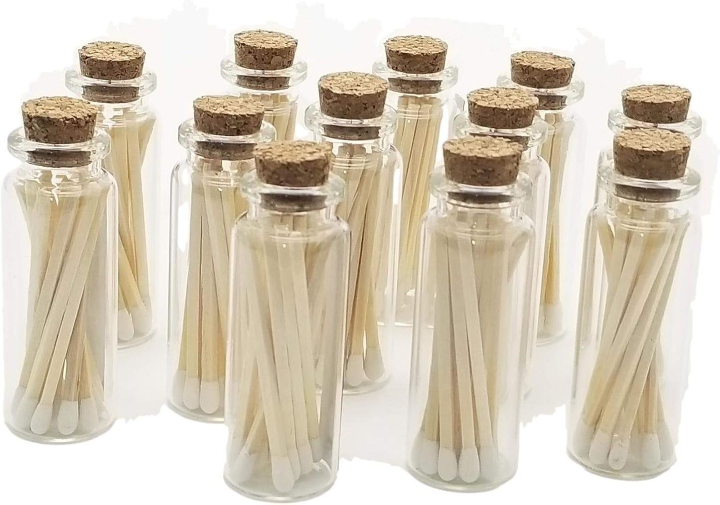 Party Favors Plus Glass Apothecary Match Vials 12 Count