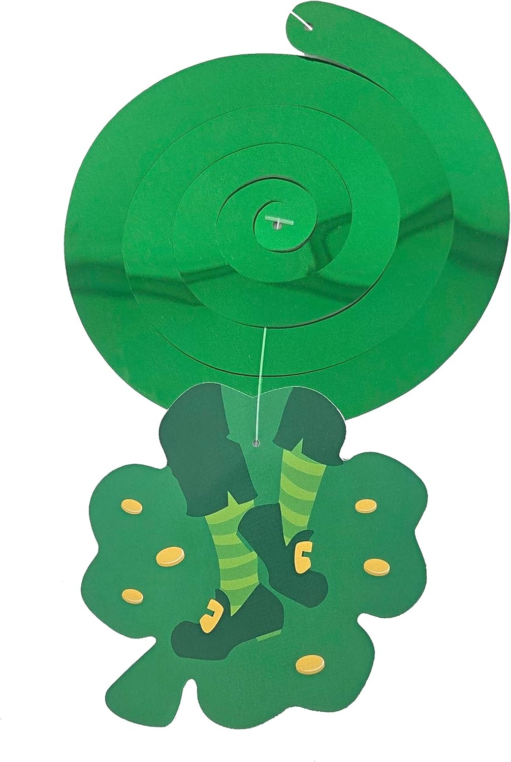 St. Patrick's Day Shamrock Hanging Swirl Decorations 3 Packs of 3