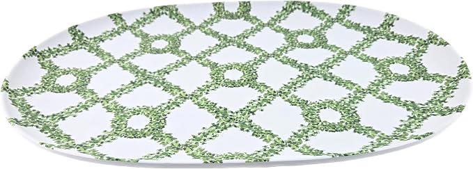 Party Favors Plus Tropiary Trellis Melamine Serving Tray 17 X 12 In