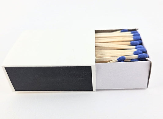 Party Favors Plus Wooden Matches White Box Black Tips 125 Count 4 Pack