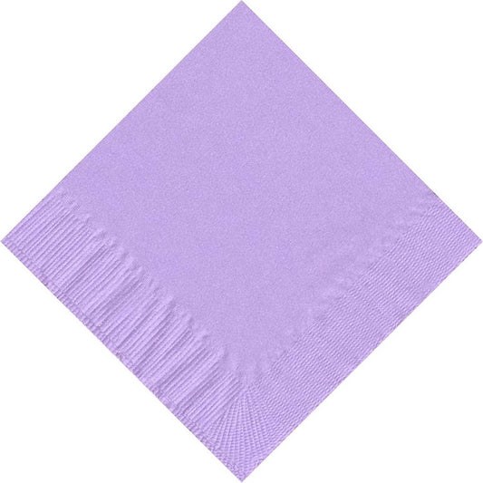 Party Favors Plus Lavender Beverage Cocktail Napkins 600 Count