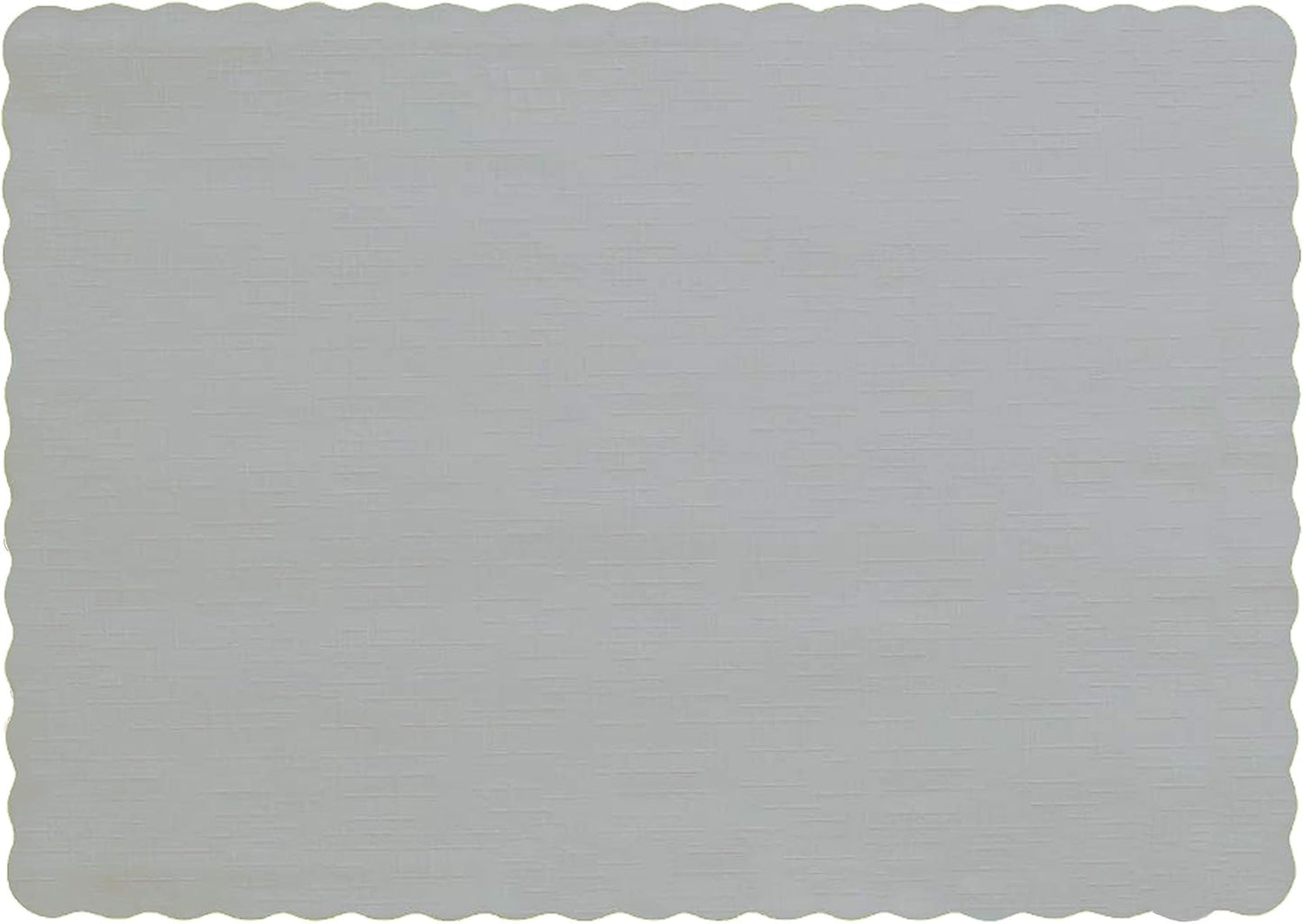 Party Favors Plus Silver Gray Paper Placemats 10x14 Inches 25 Count