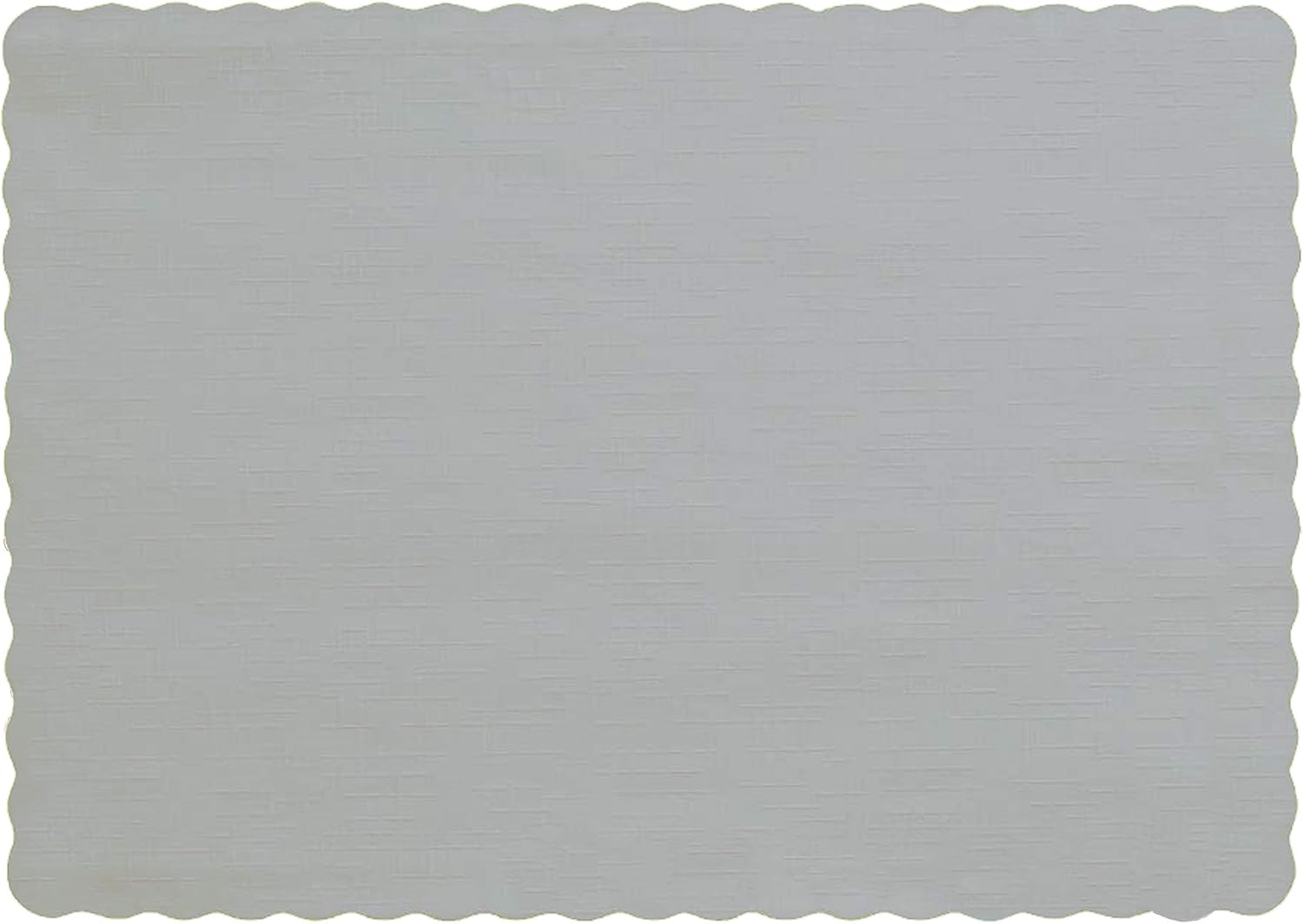 Party Favors Plus Silver Gray Paper Placemats 10x14 Inches 25 Count