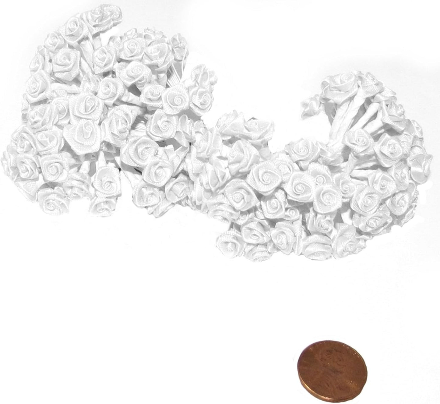 Party Favors Plus White Mini Wrap Roses Flower Wedding Favor Picks 288 Count