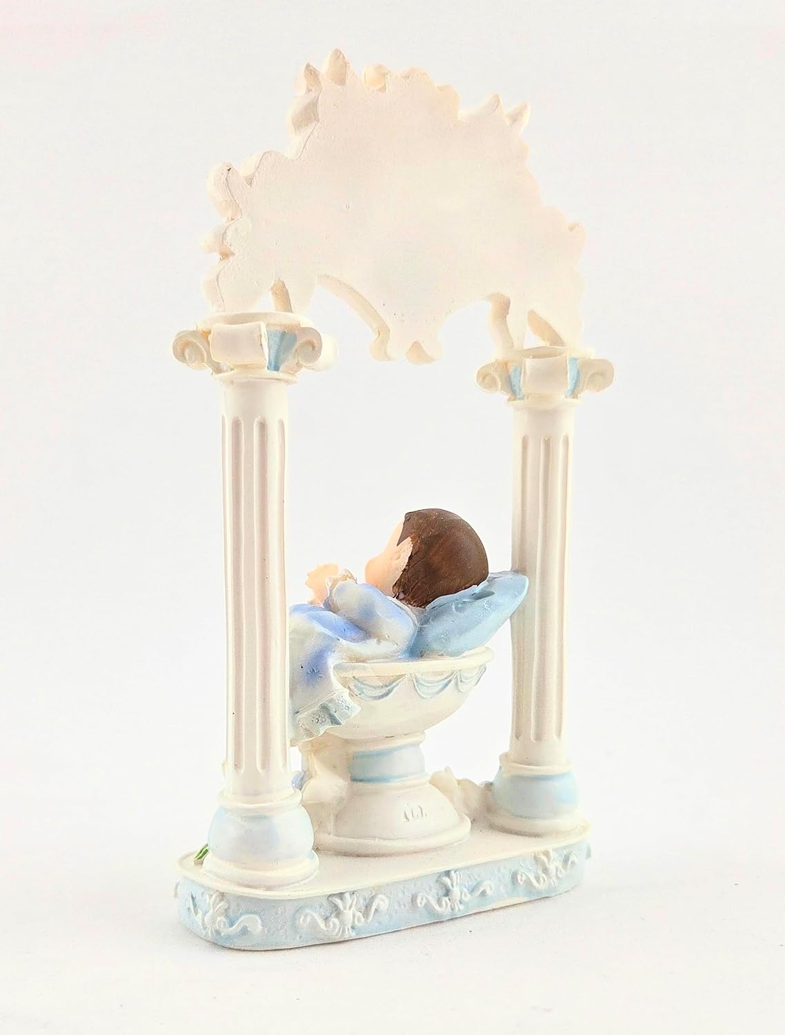 Party Favors Plus Polyresin Baby Figurine White 6 Inch