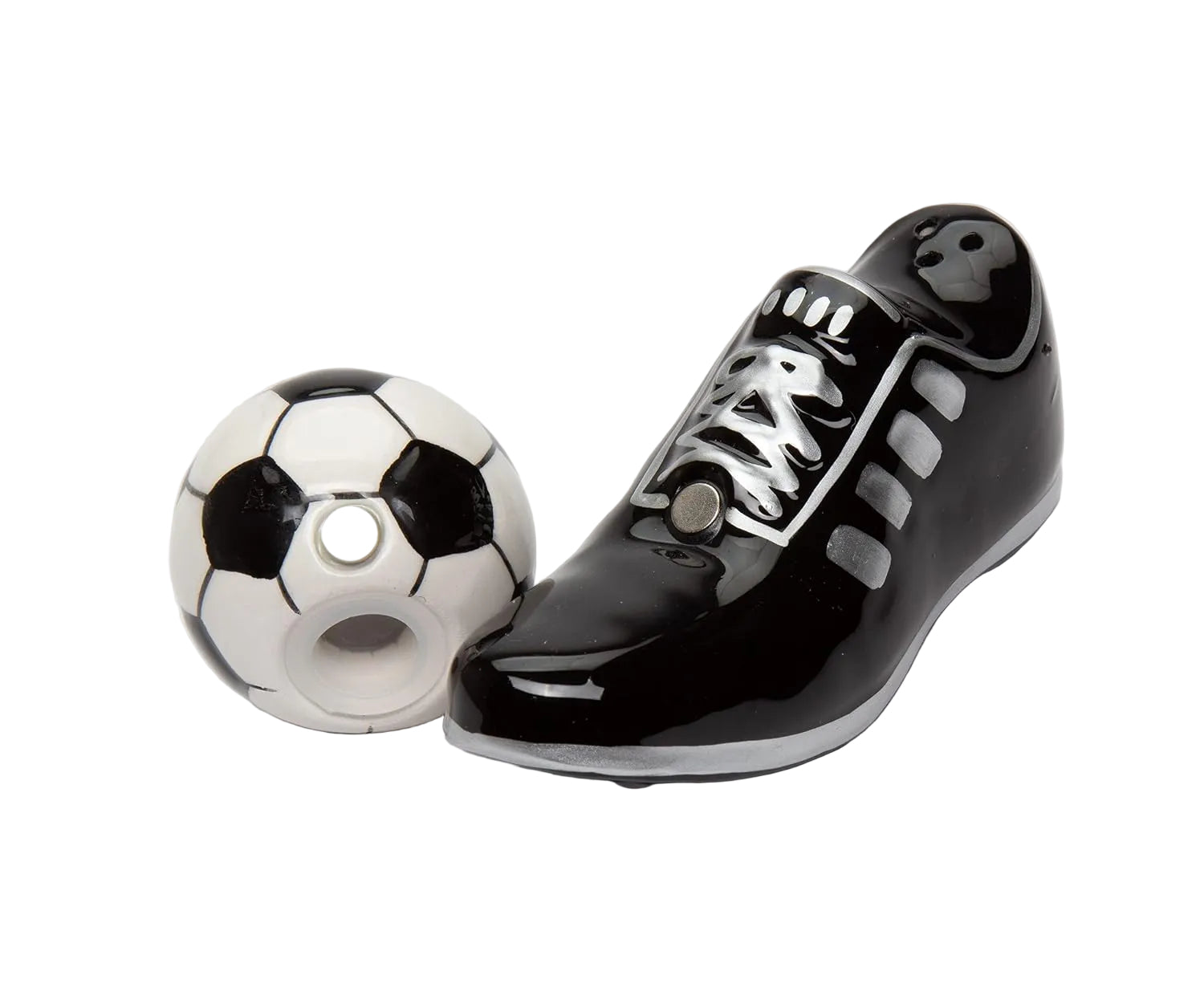 Cosmos Gifts 10466 Soccer Shoe and Soccer Ball Salt and Pepper Shakers