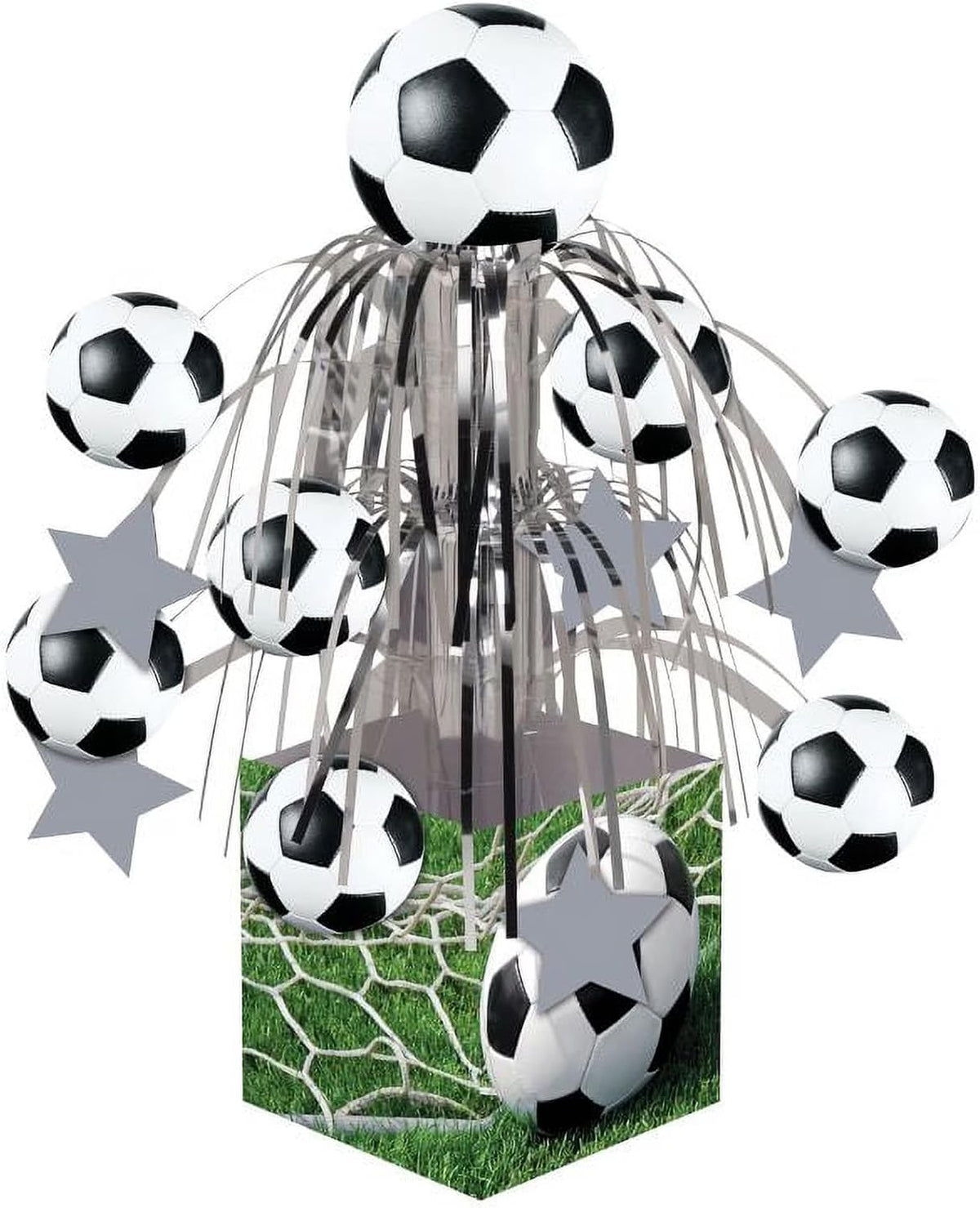 Soccer Mini Cascade Centerpiece 13.5 inch Tall, 2 Pieces