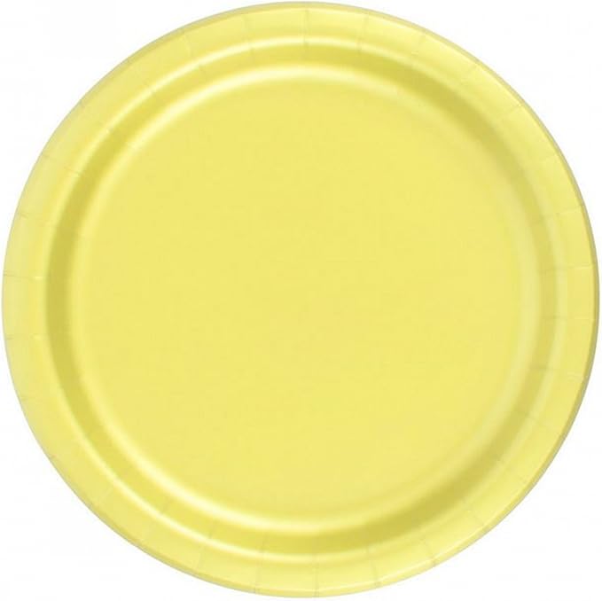 Party Favors Plus Pastel Yellow Paper Plates 240 Count