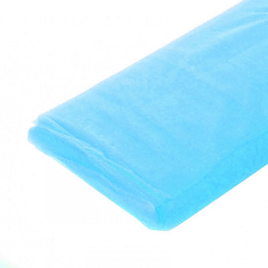 Party Favors Plus Light Blue Sheer Tulle Fabric Roll 54in X 100ft
