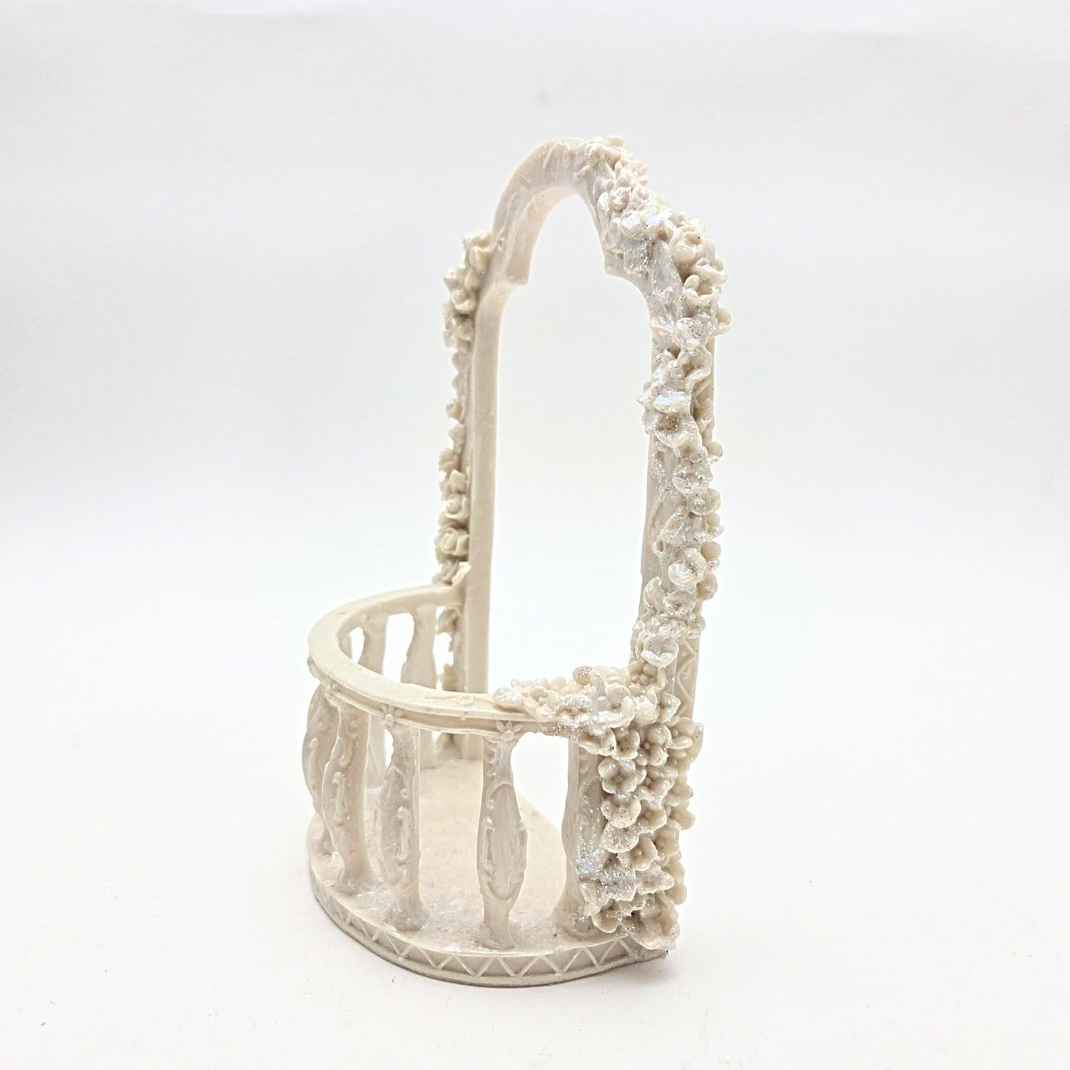 Party Favors Plus Ivory Polyresin Wedding Gazebo Balcony Figurine 6.5 Inch