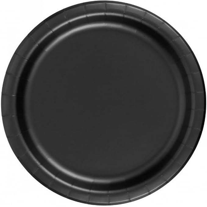 Party Favors Plus Black Paper Plates 72 Count