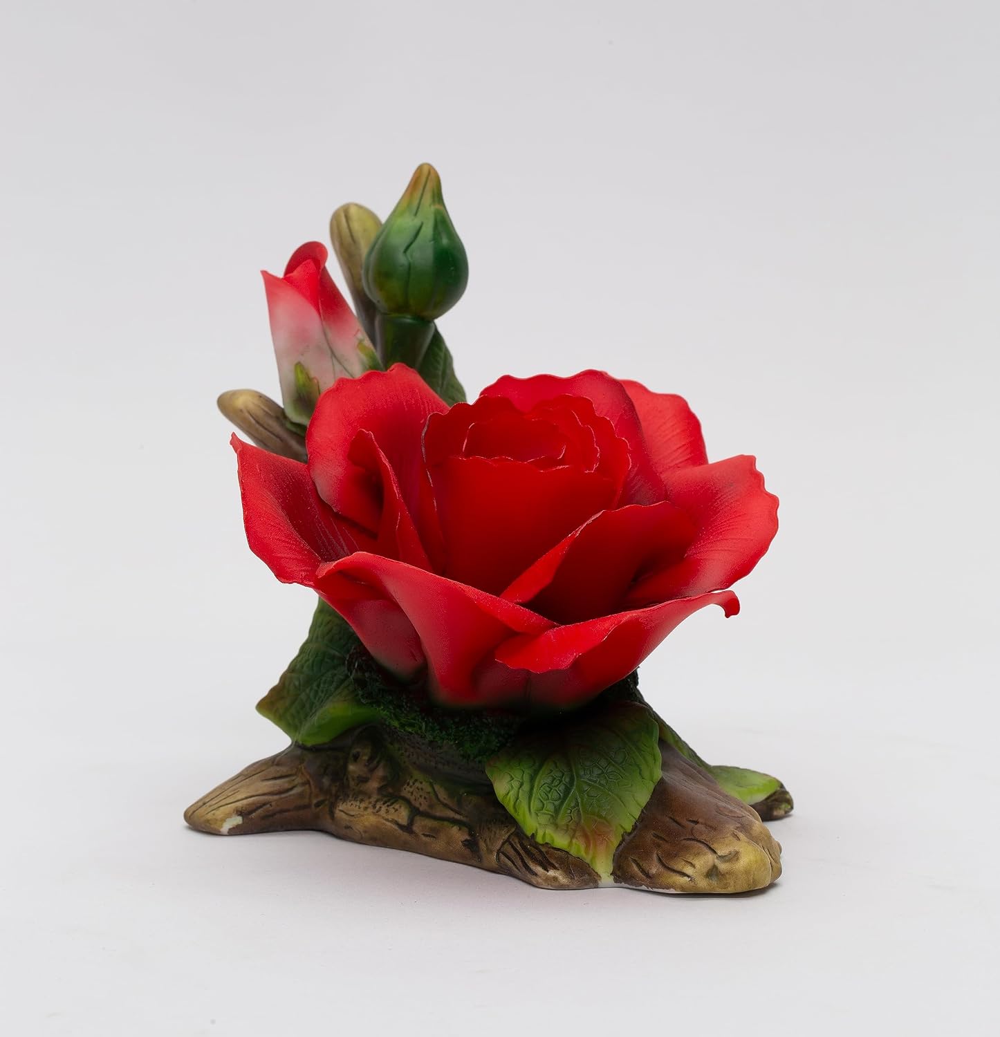 Cosmos Gifts Fine Porcelain Red Rose Flower Figurine 5-3/4" L 5088FIGURINE