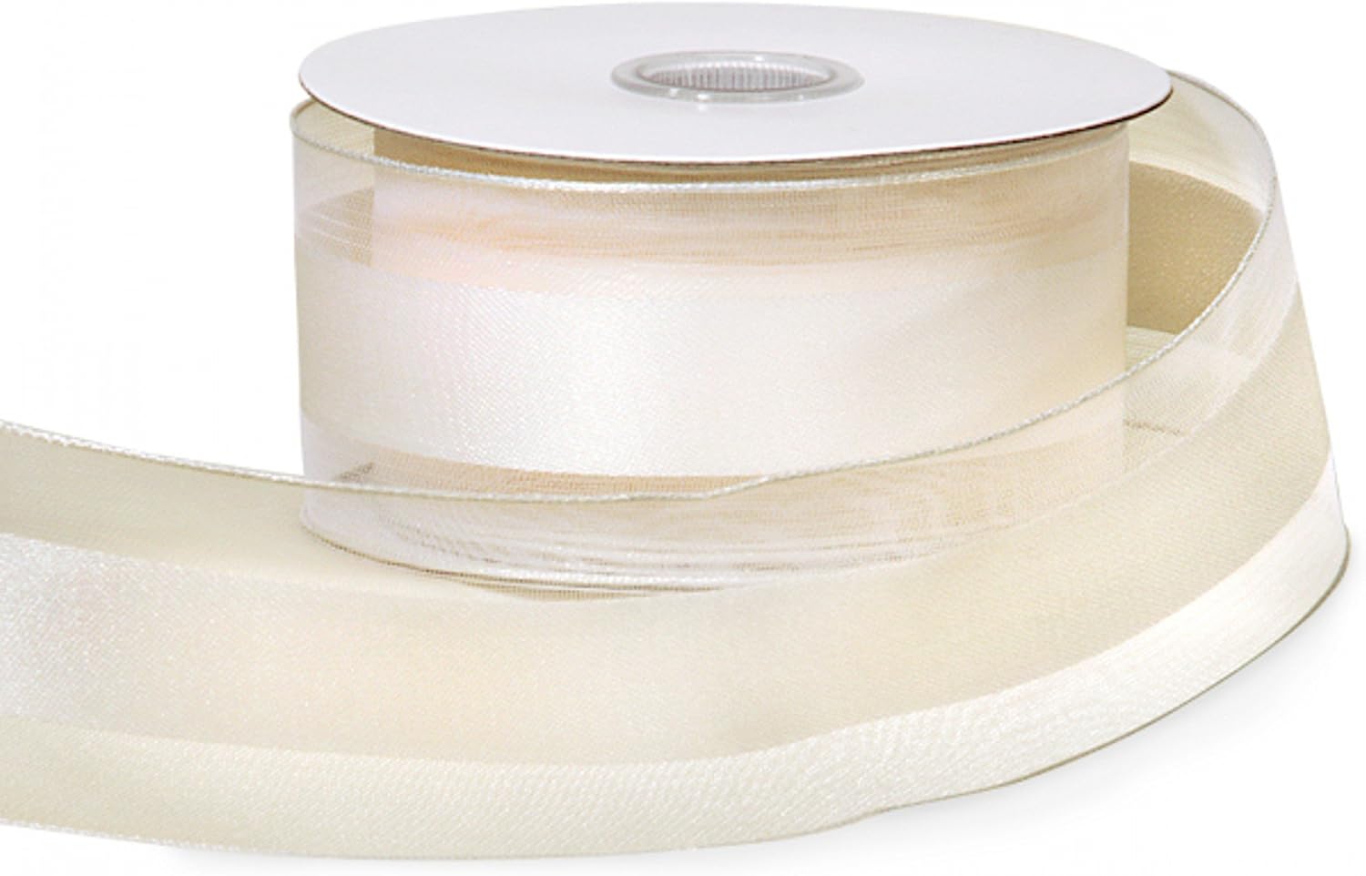 Party Favors Plus Ivory Organza and Satin Ribbon 1.5in 25 Yards