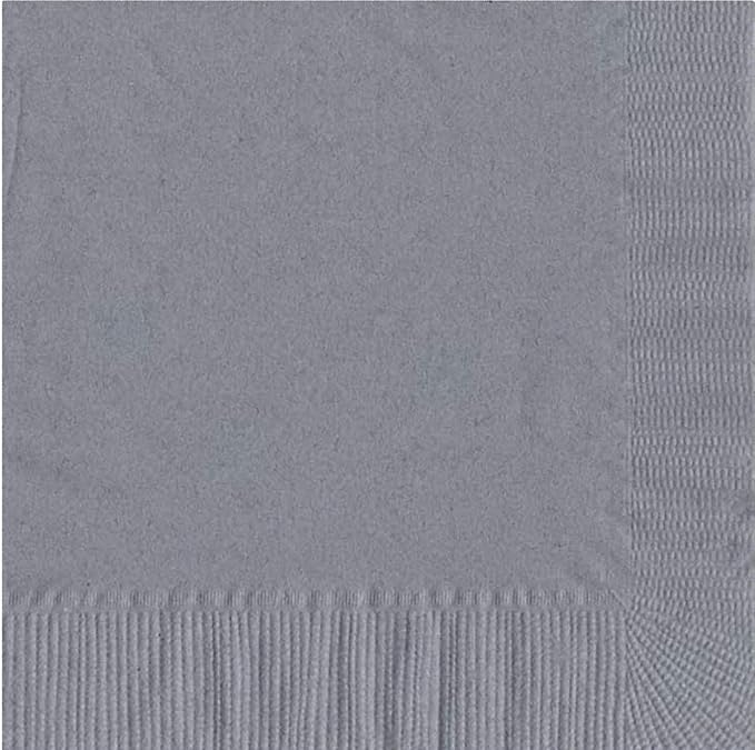 Party Favors Plus Silver Luncheon Napkins 200 Count