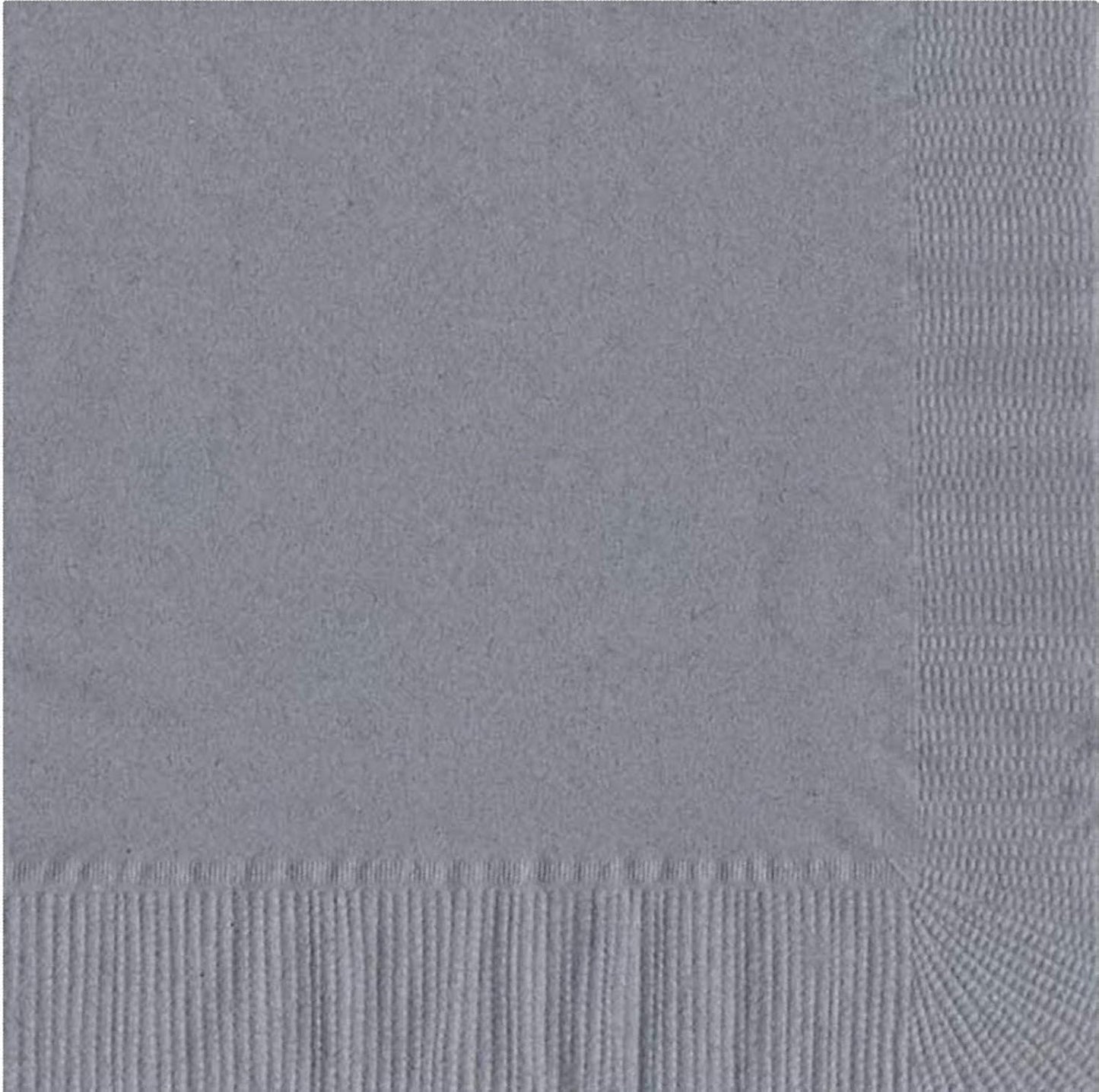 Party Favors Plus Beverage Napkins Silver 50 Count