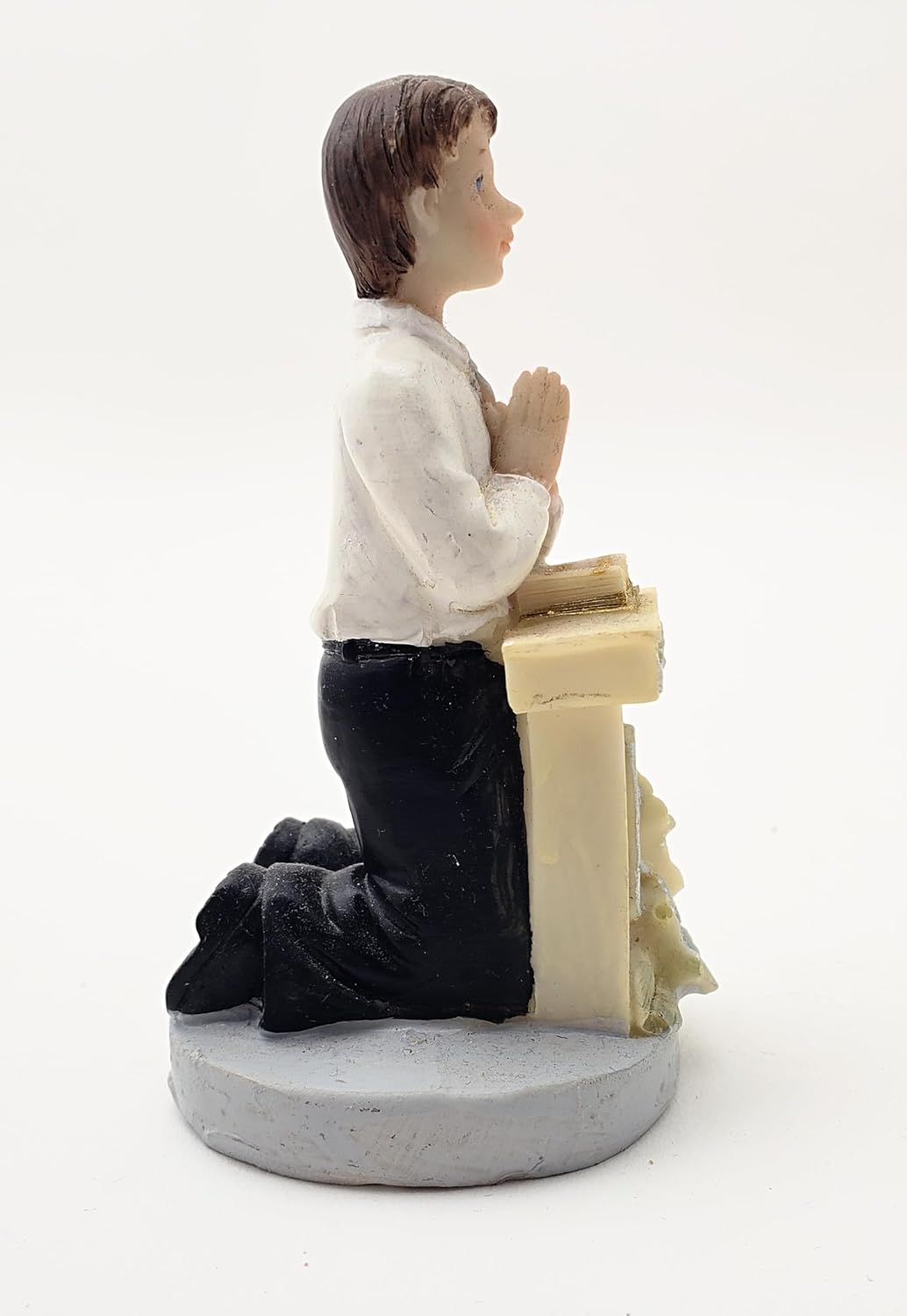 Party Favors Plus Black White Polyresin First Communion Boy Figurine 4 Inch Set of 2