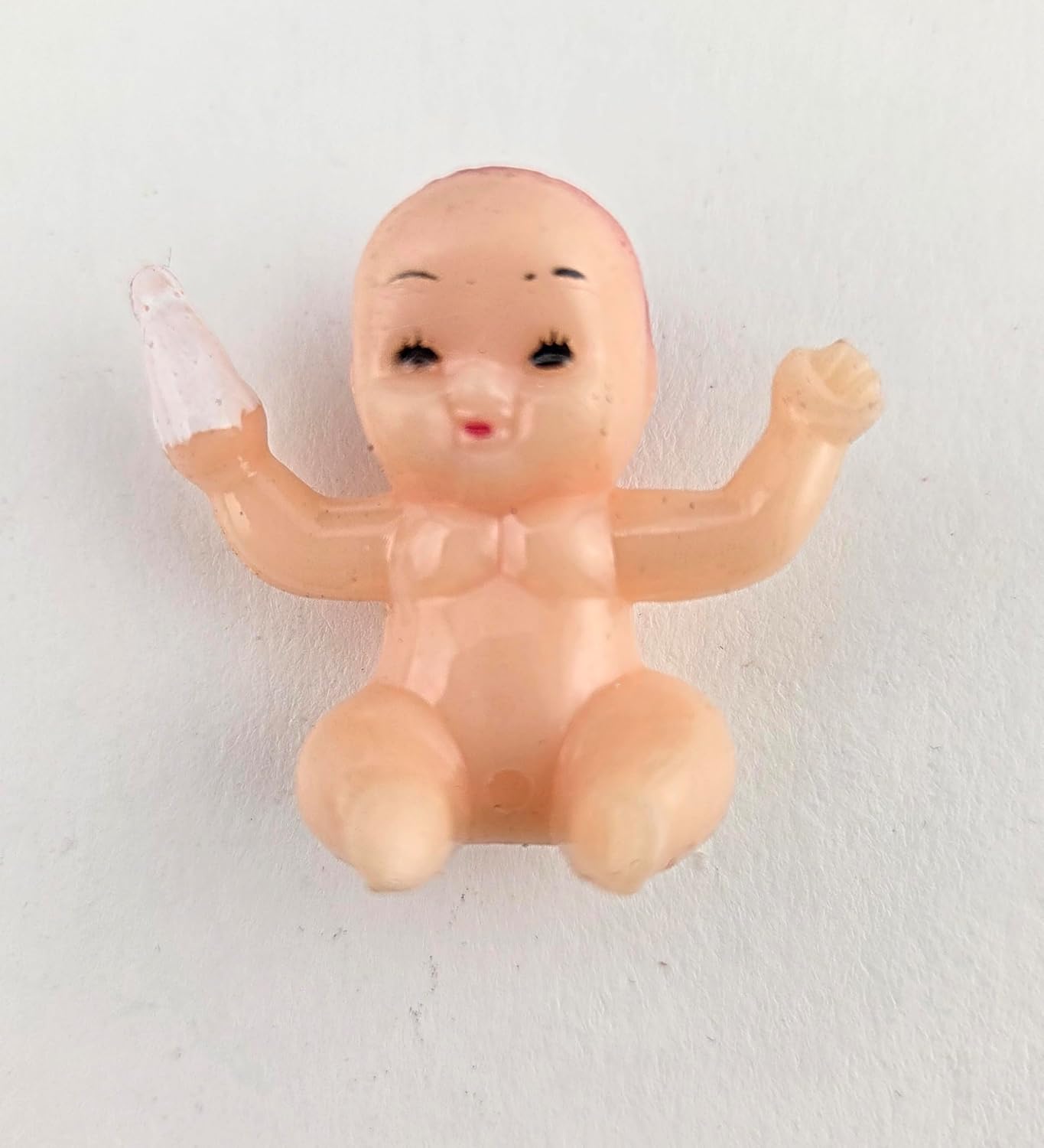 Party Favors Plus Pink Plastic Baby Dolls 1.5 Inches 12 Count