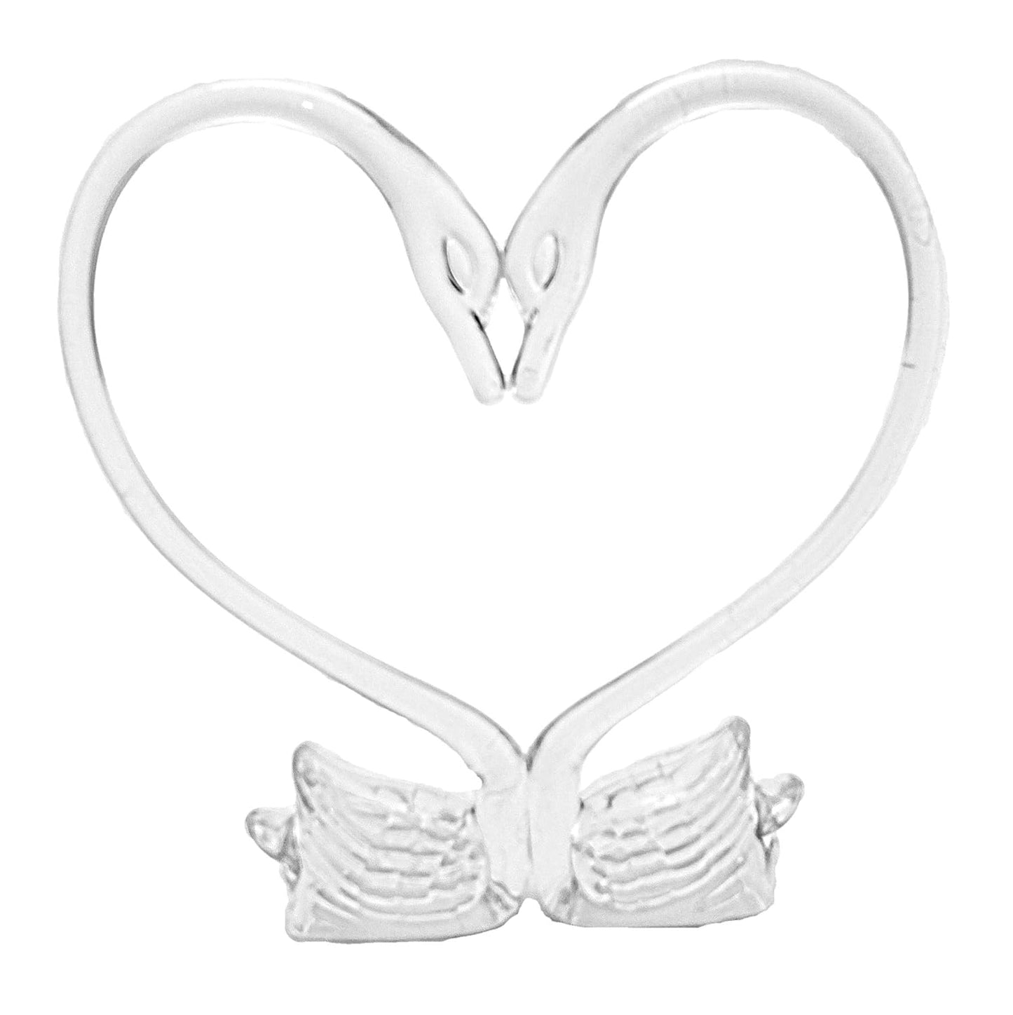 Party Favors Plus Clear Plastic Wedding Cake Top Swans 7 Inch