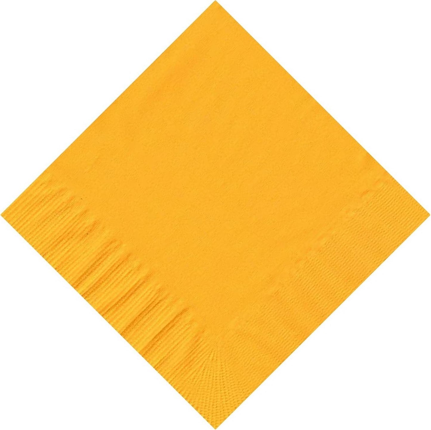 Party Favors Plus Harvest Yellow Beverage Cocktail Napkins 10 in x 10 in 200 Count