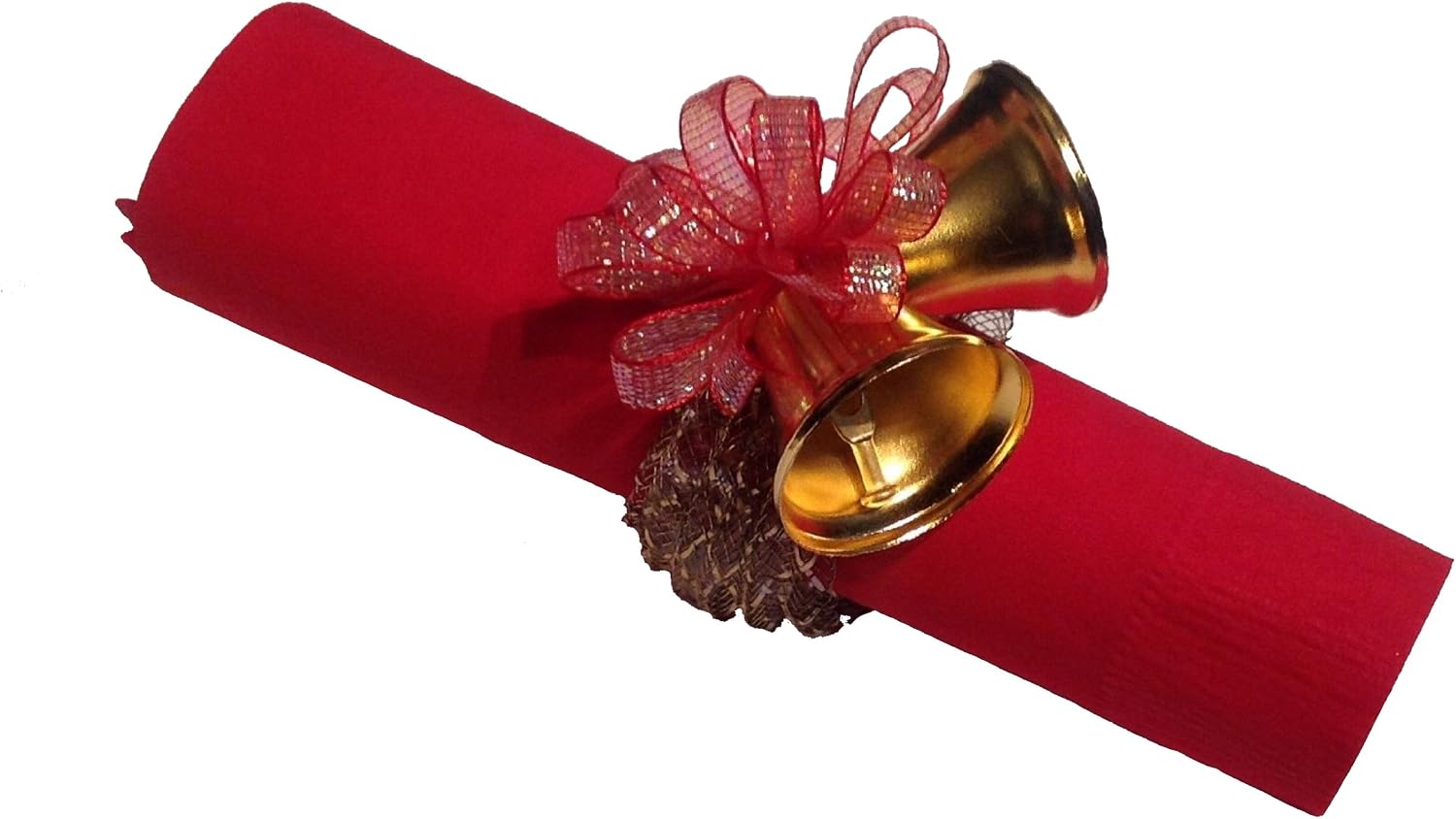 Party Favors Plus Gold Metal Clinking Bells Napkin Rings 8 Count