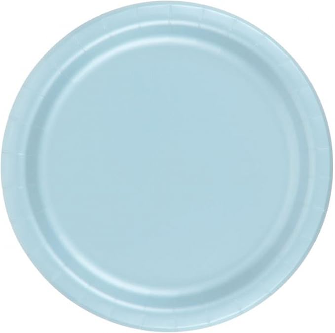 Party Favors Plus Dessert Cake Paper Plates Light Blue 240 Count