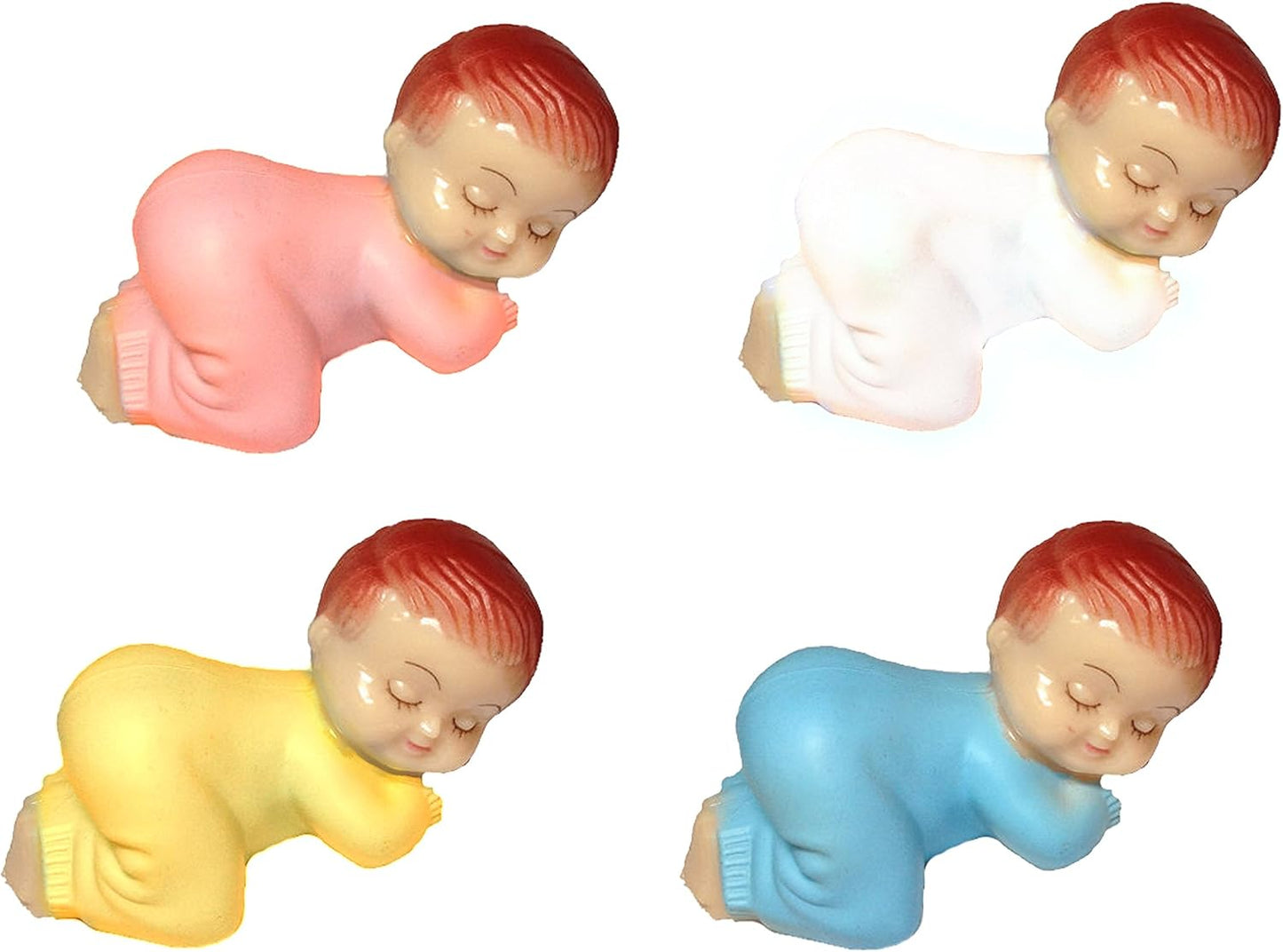 Party Favors Plus Pink Plastic Sleeping Baby Favors 2.5 Inch 3 Count