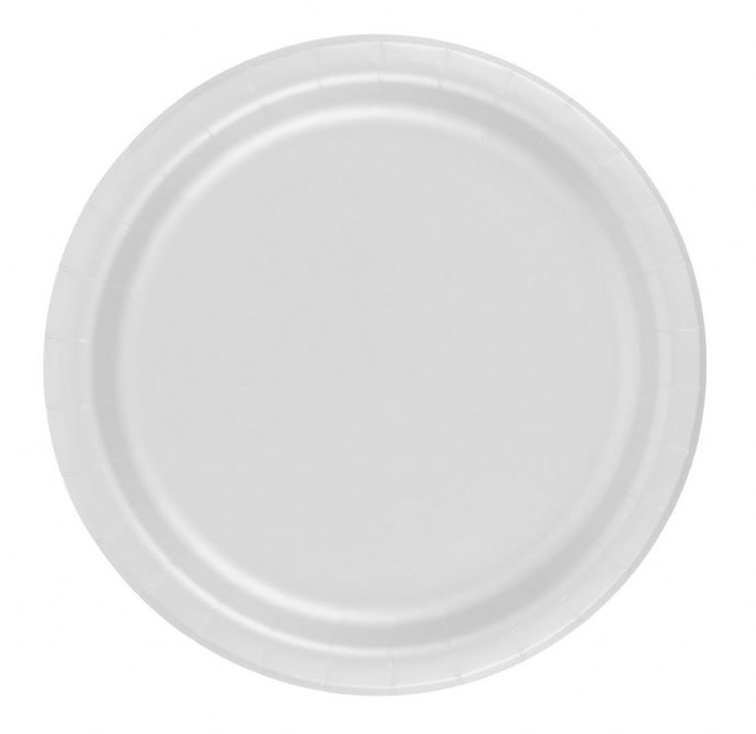 Party Favors Plus White Paper Dessert Plates 7 Inch 24 Count