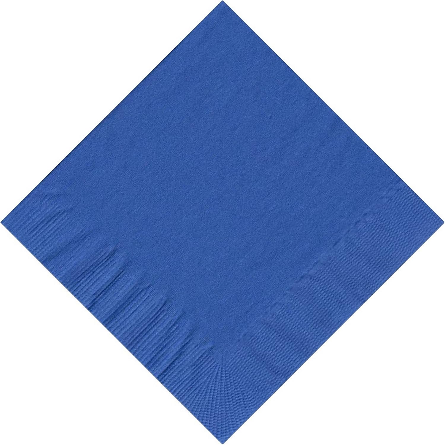 Party Favors Plus Beverage Napkins Royal Blue 600 Count