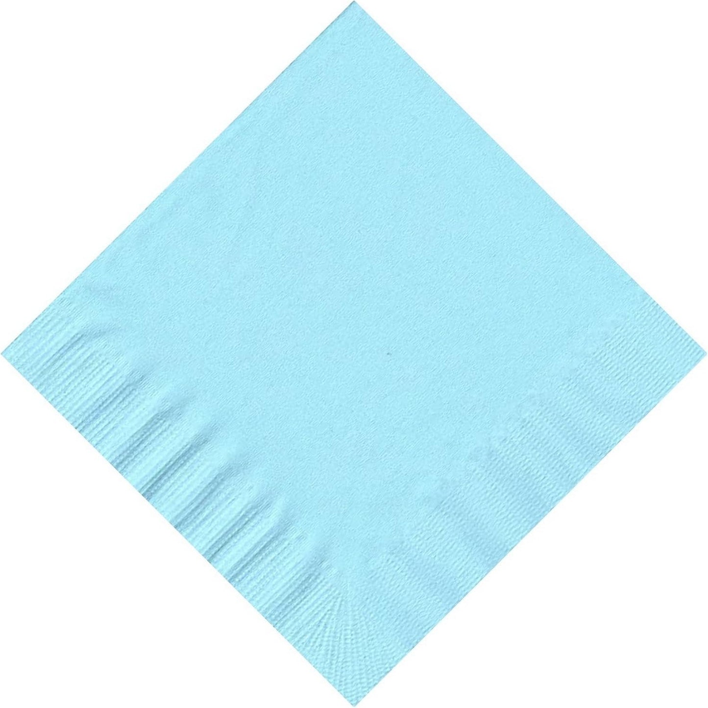 Party Favors Plus Beverage Cocktail Napkins Light Blue 600 Count