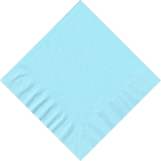Party Favors Plus Beverage Cocktail Napkins Light Blue 600 Count