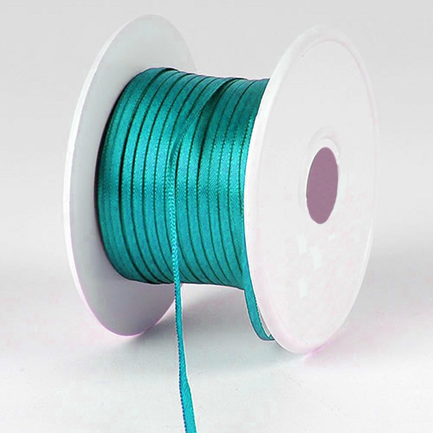 Party Favors Plus Aqua Double Face Satin Ribbon 1/8in 100 Yards