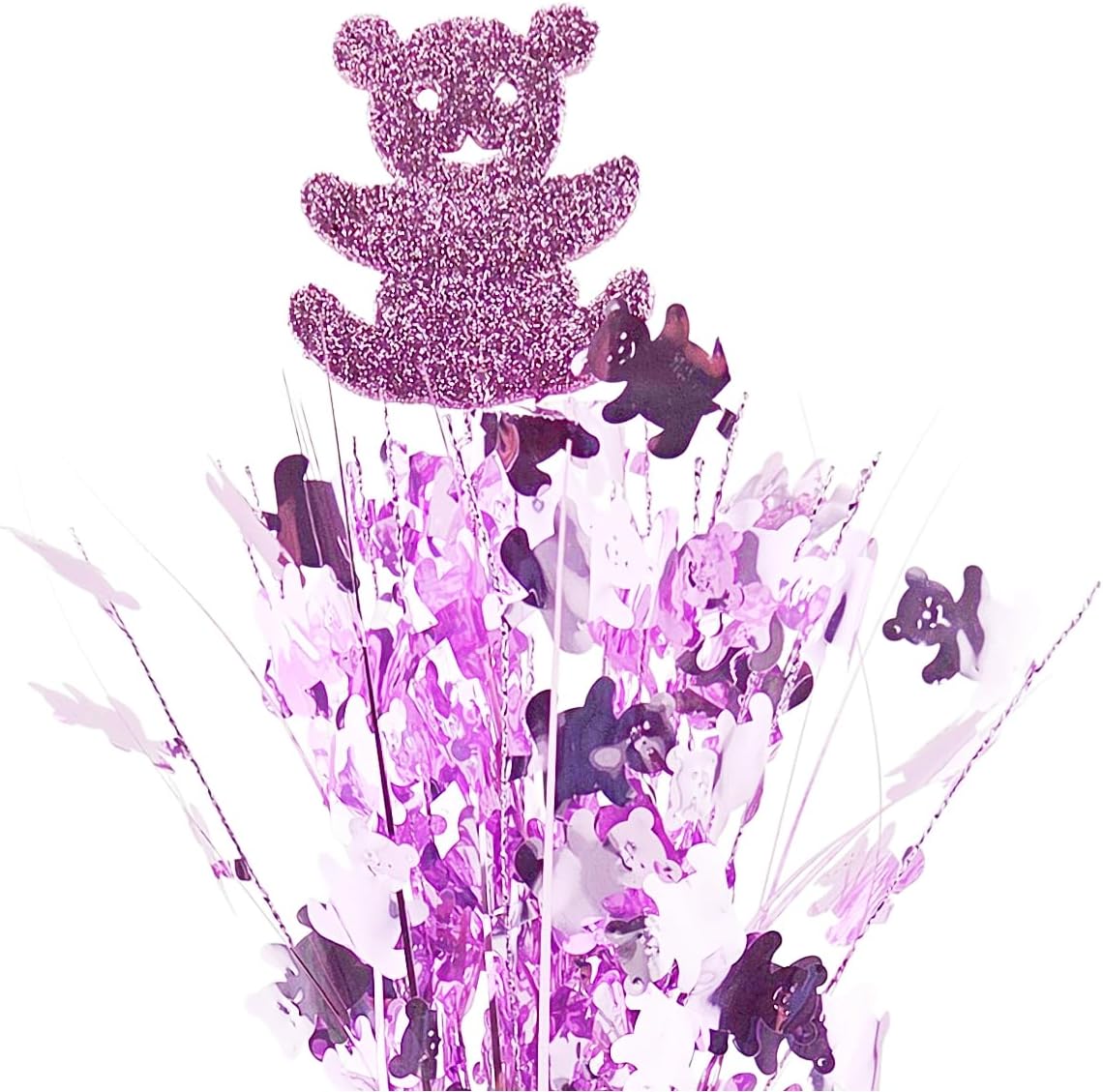 Pink Teddy Bear Baby Shower Balloon Weight Centerpieces, 2 Pieces