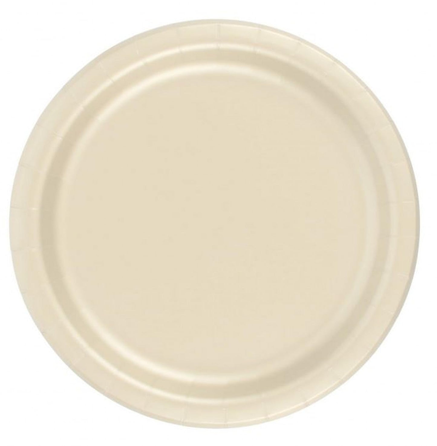 Party Favors Plus Paper Plates Ivory 24 Count