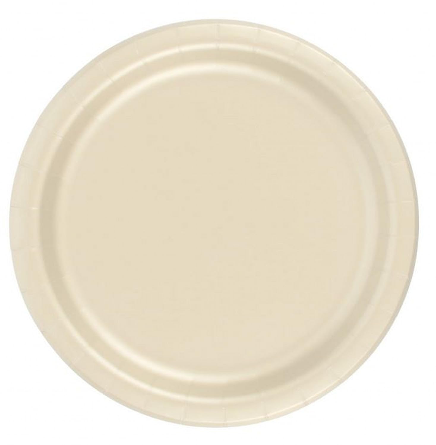 Party Favors Plus Paper Plates Ivory 24 Count