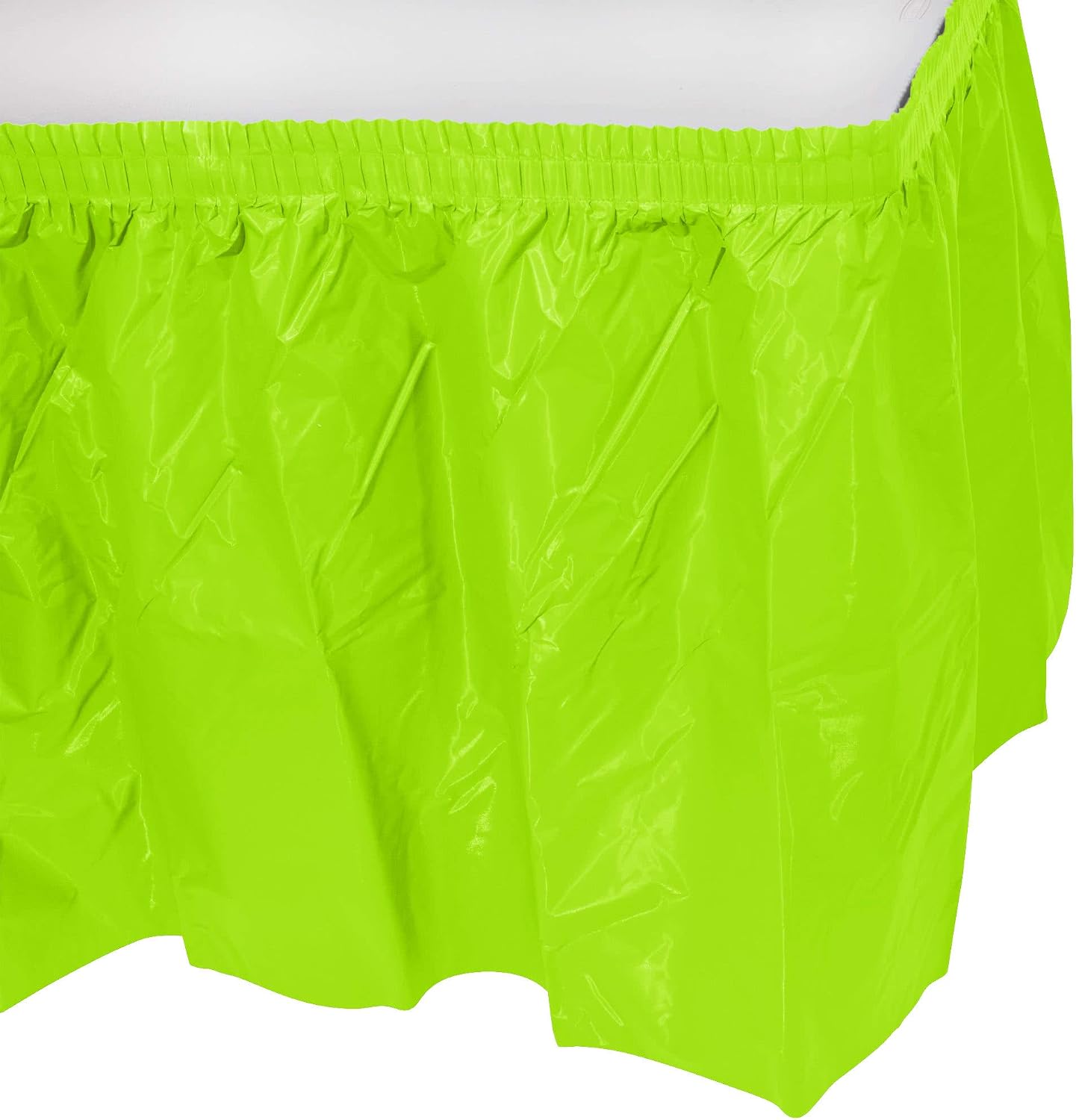 Party Favors Plus Mint Green Plastic Table Skirts 29 in x 13 Ft