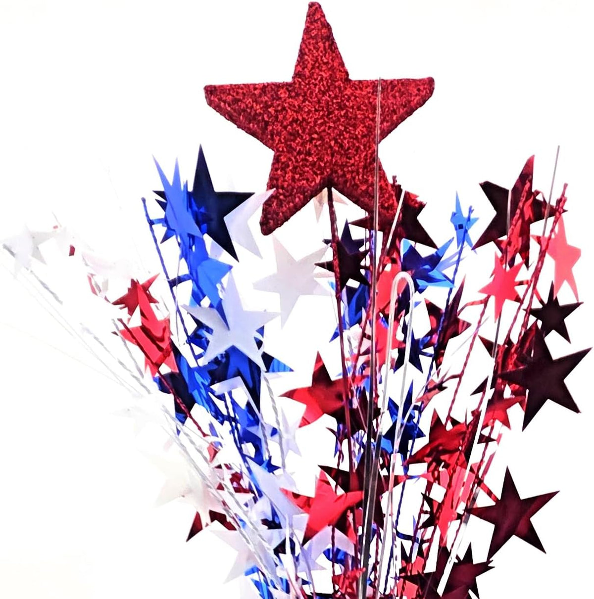 Red, White & Blue Stars Balloon Weight Centerpieces, 2 Pieces