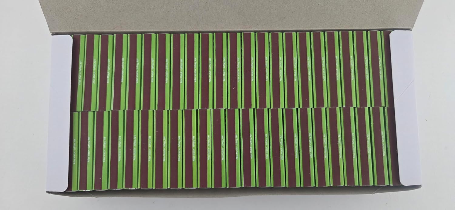 Citrus Green Wooden Box Matches White Tip 50 Pack