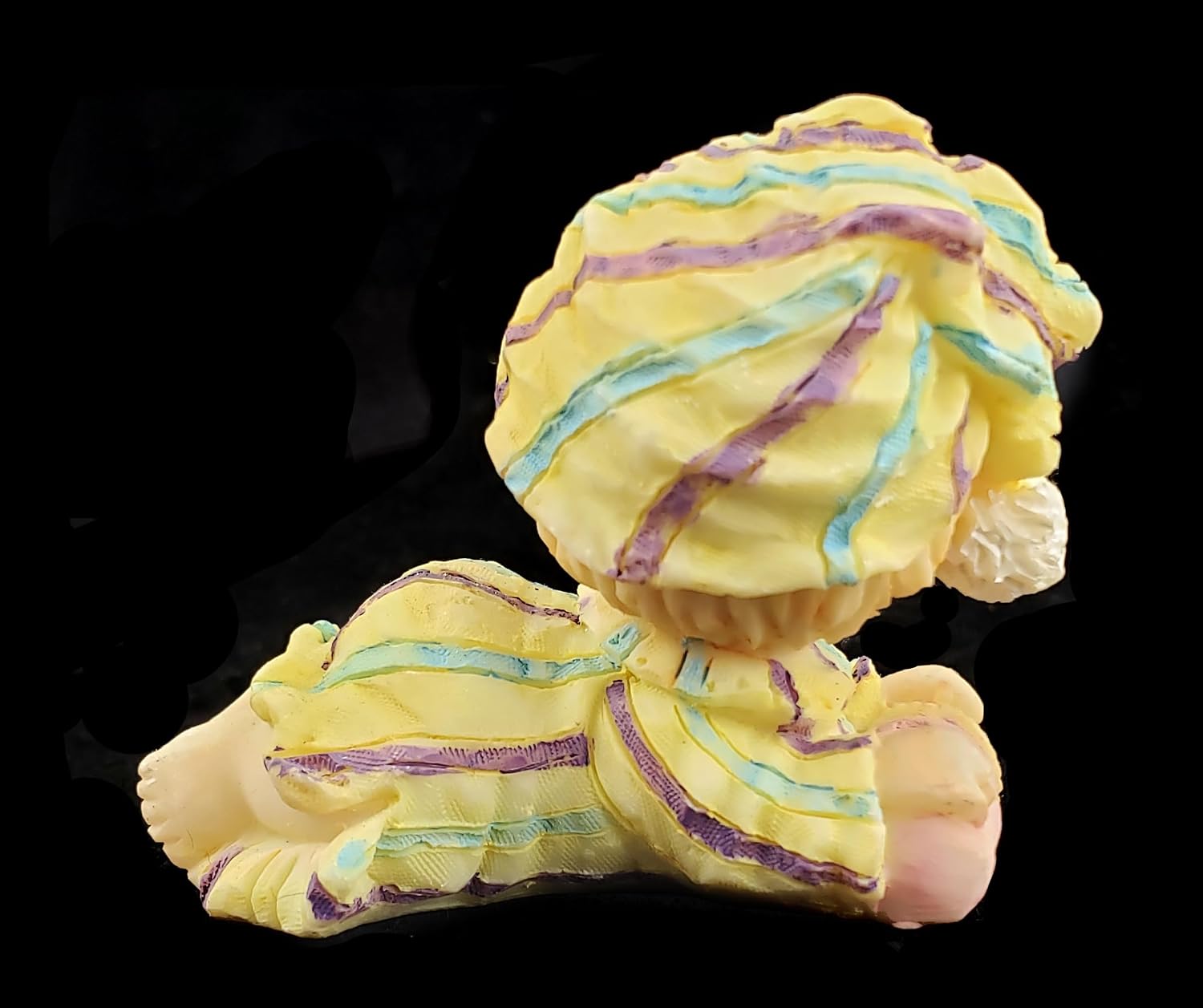 Party Favors Plus Blue White Polyresin Baby in Pajamas Figurine 2.25 Inch Set of 5