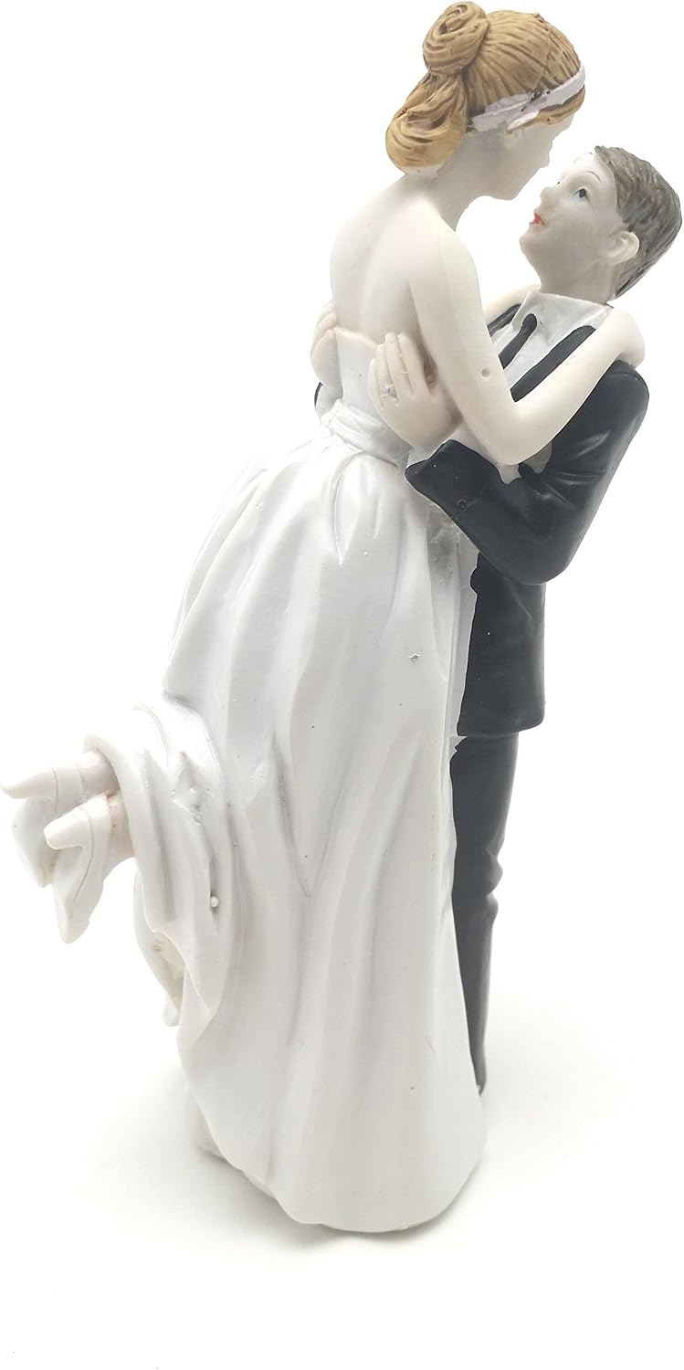 Party Favors Plus Bride And Groom Cake Top Funny Couple Up In Air Whimsical Statue
