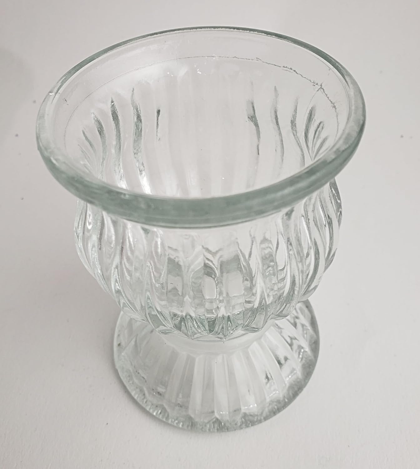 Party Favors Plus Clear Glass Tealight Candle Holders 4 Piece Set