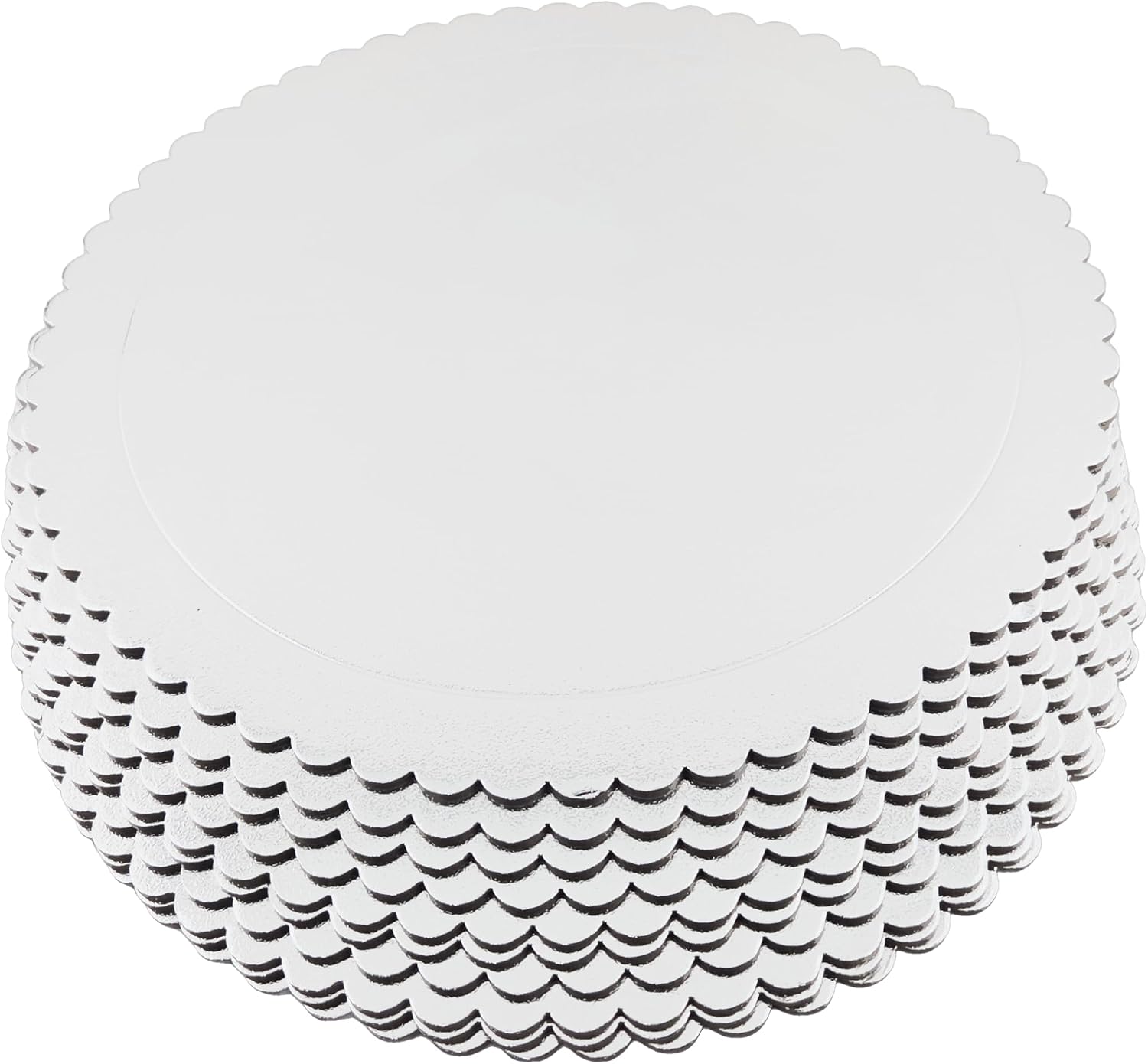 Party Favors Plus Round Cake Boards White Scalloped Cardboard 14 Inch 5 Pack