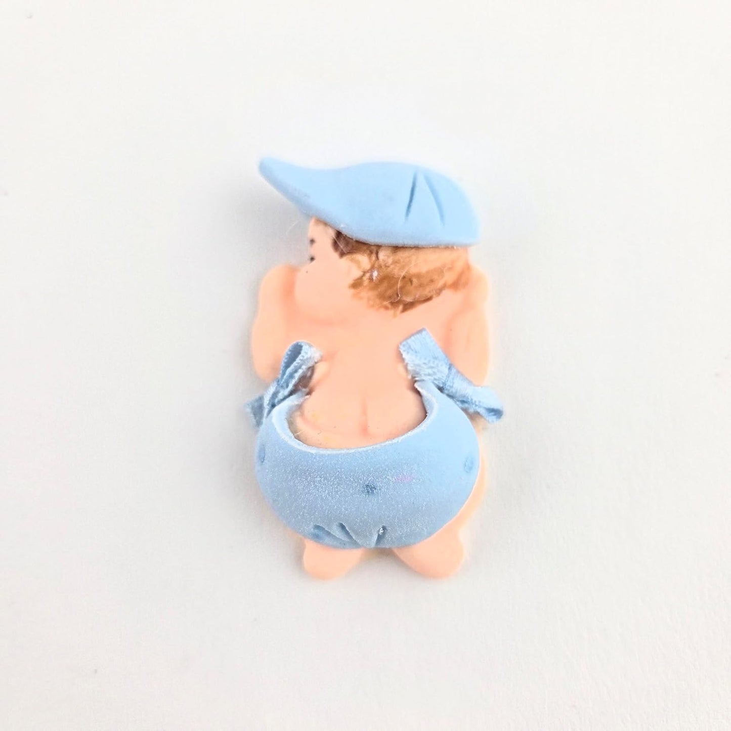 Party Favors Plus Cold Porcelain Sleeping Baby Figurines Blue 12 Count
