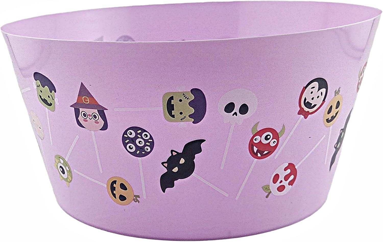 Halloween Print Plastic Candy Bowl Set of 3, BPA Free