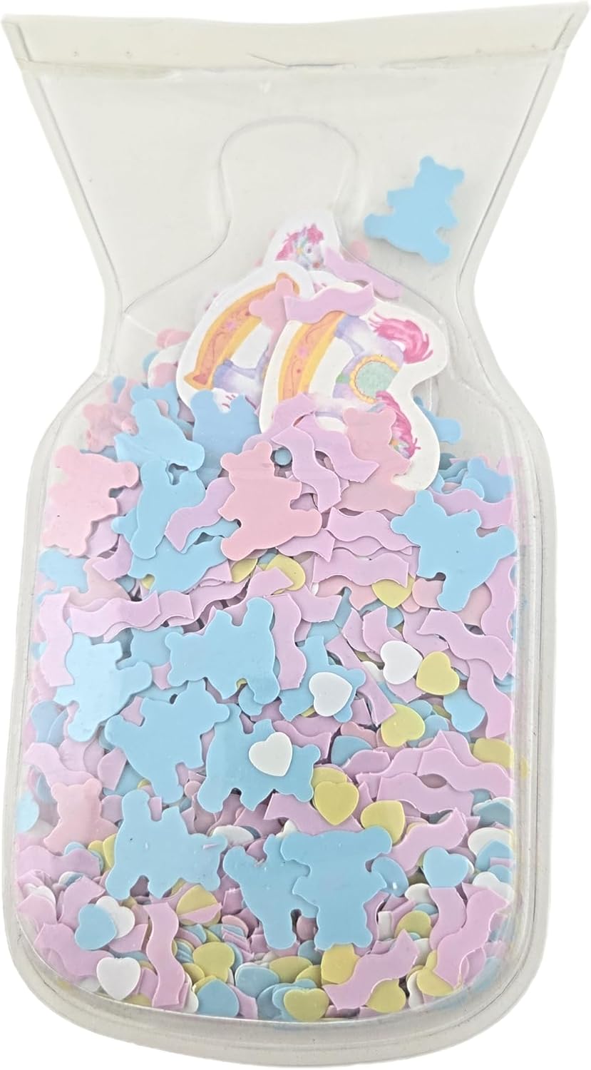 Party Favors Plus Baby Shower Confetti Bear Heart Shapes Pastel 1 Oz