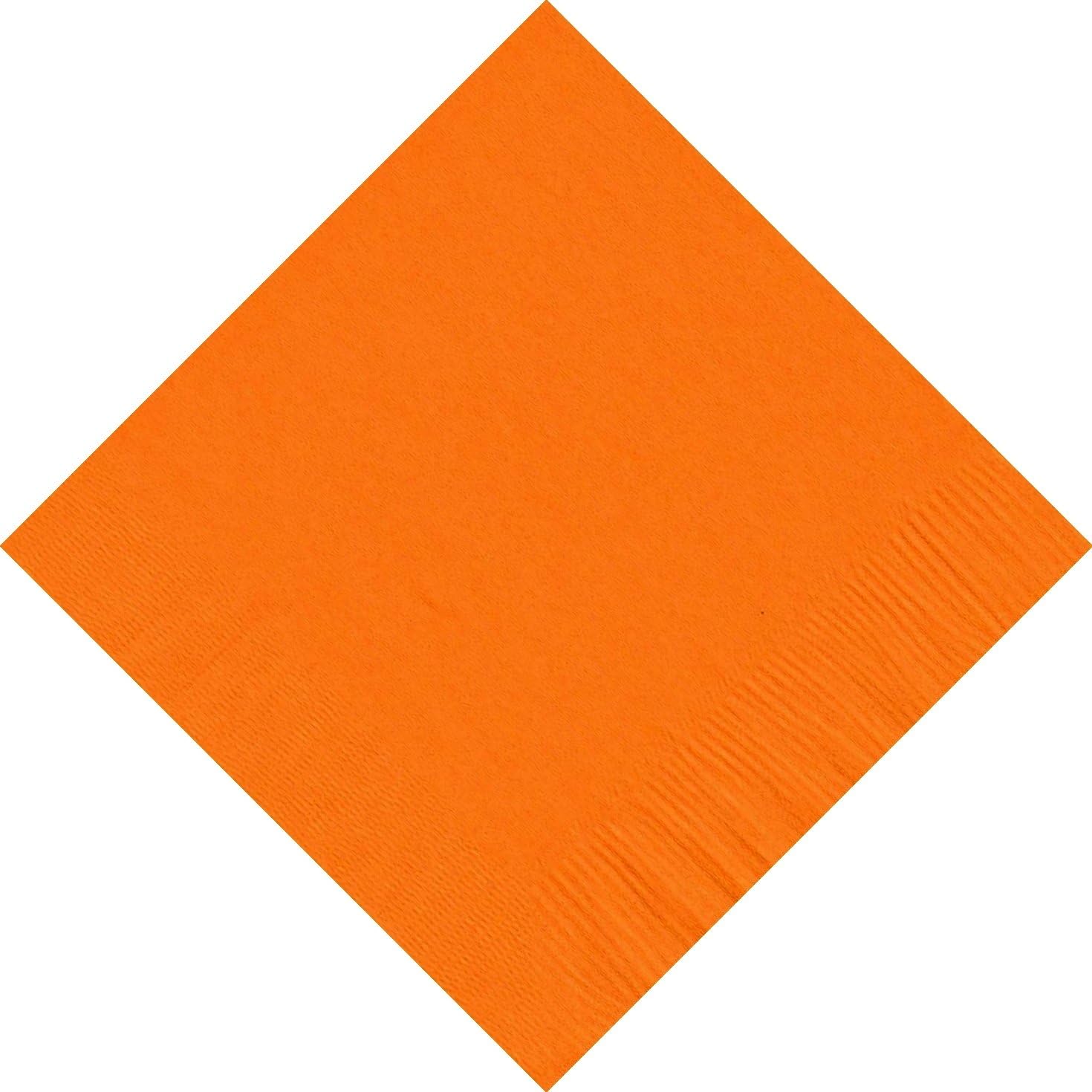 Party Favors Plus Luncheon Napkins Tangerine Orange 600 Count