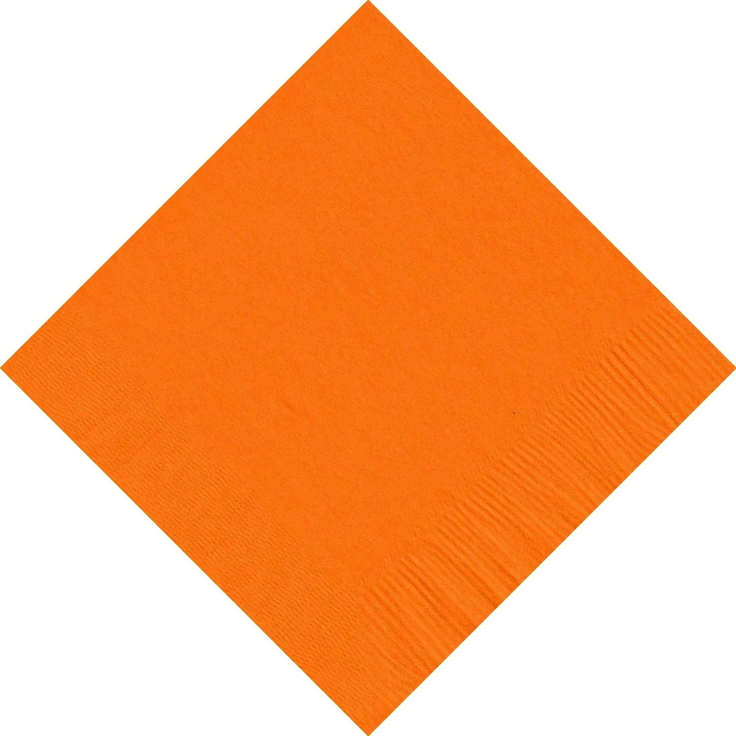 Party Favors Plus Beverage Cocktail Napkins Tangerine Orange 600 Count