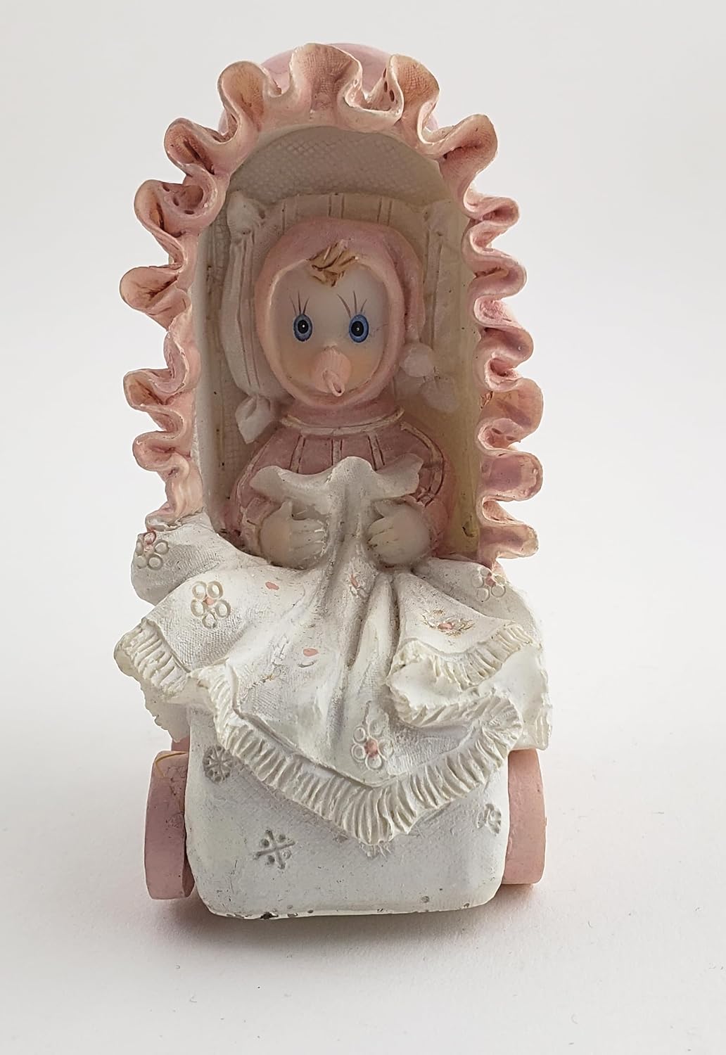 Party Favors Plus Blue White Polyresin Baby Figurine Set of 3