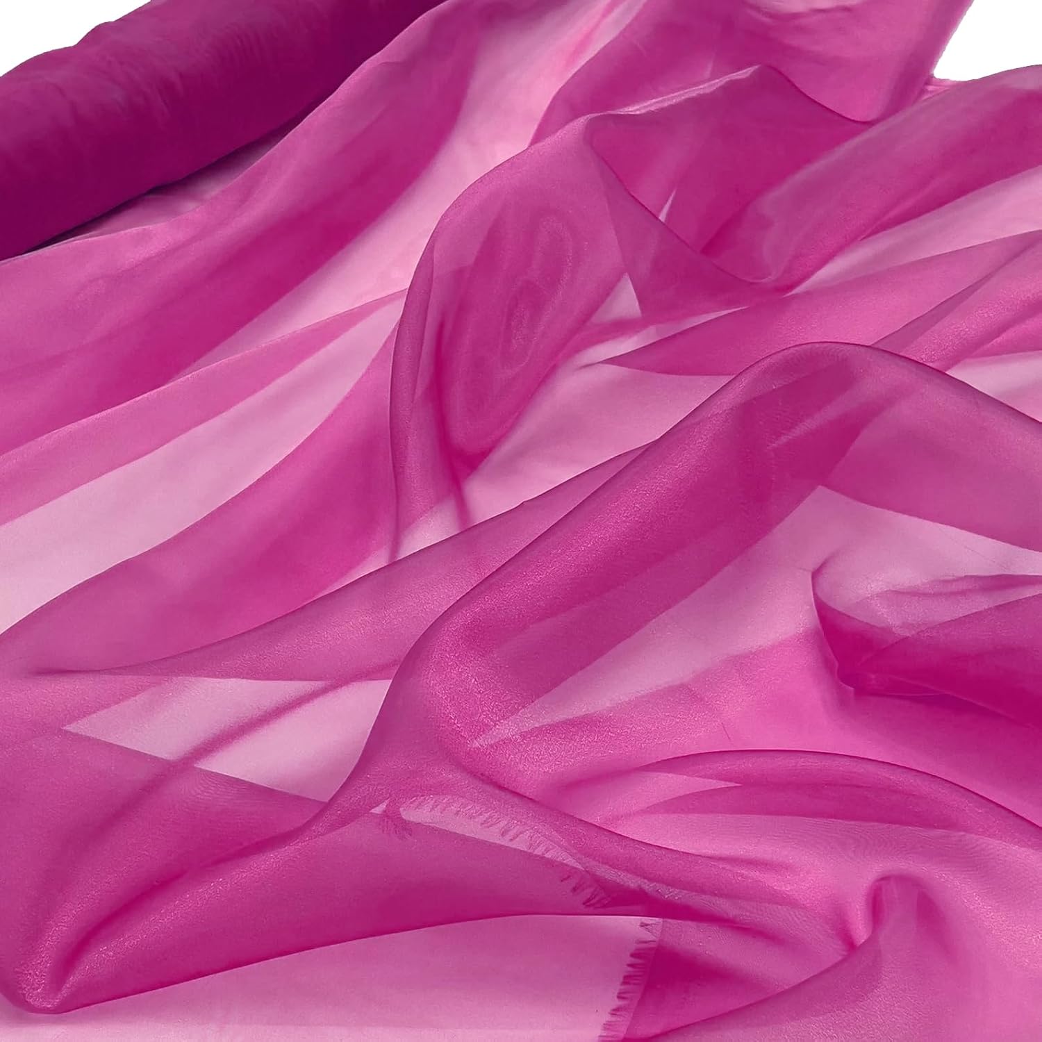 Party Favors Plus Fuchsia Sheer Organza Fabric 54in X 30ft