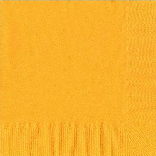 Party Favors Plus Luncheon Napkins Harvest Yellow 600 Count