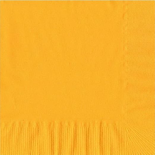 Party Favors Plus Harvest Yellow Luncheon Napkins 200 Count